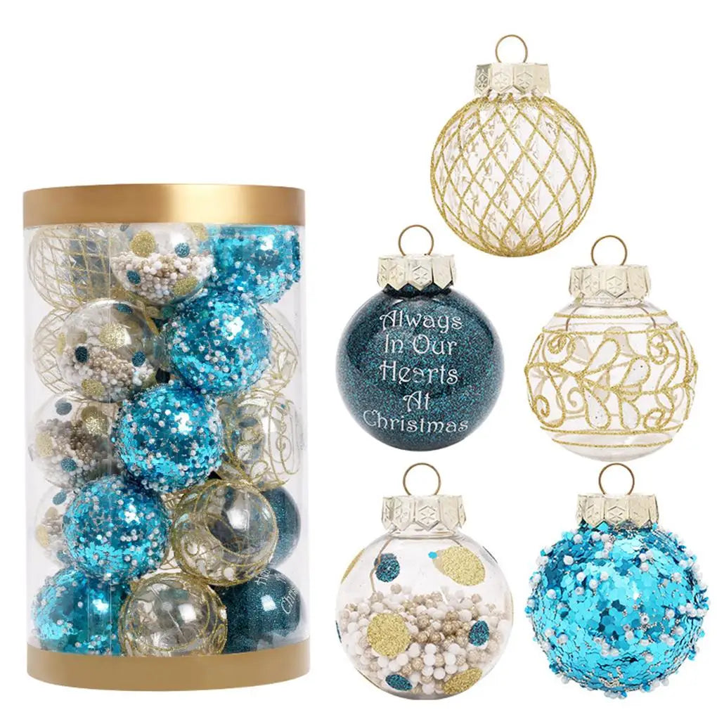 Elegant Plastic Christmas Ball Ornament Set - Image 17