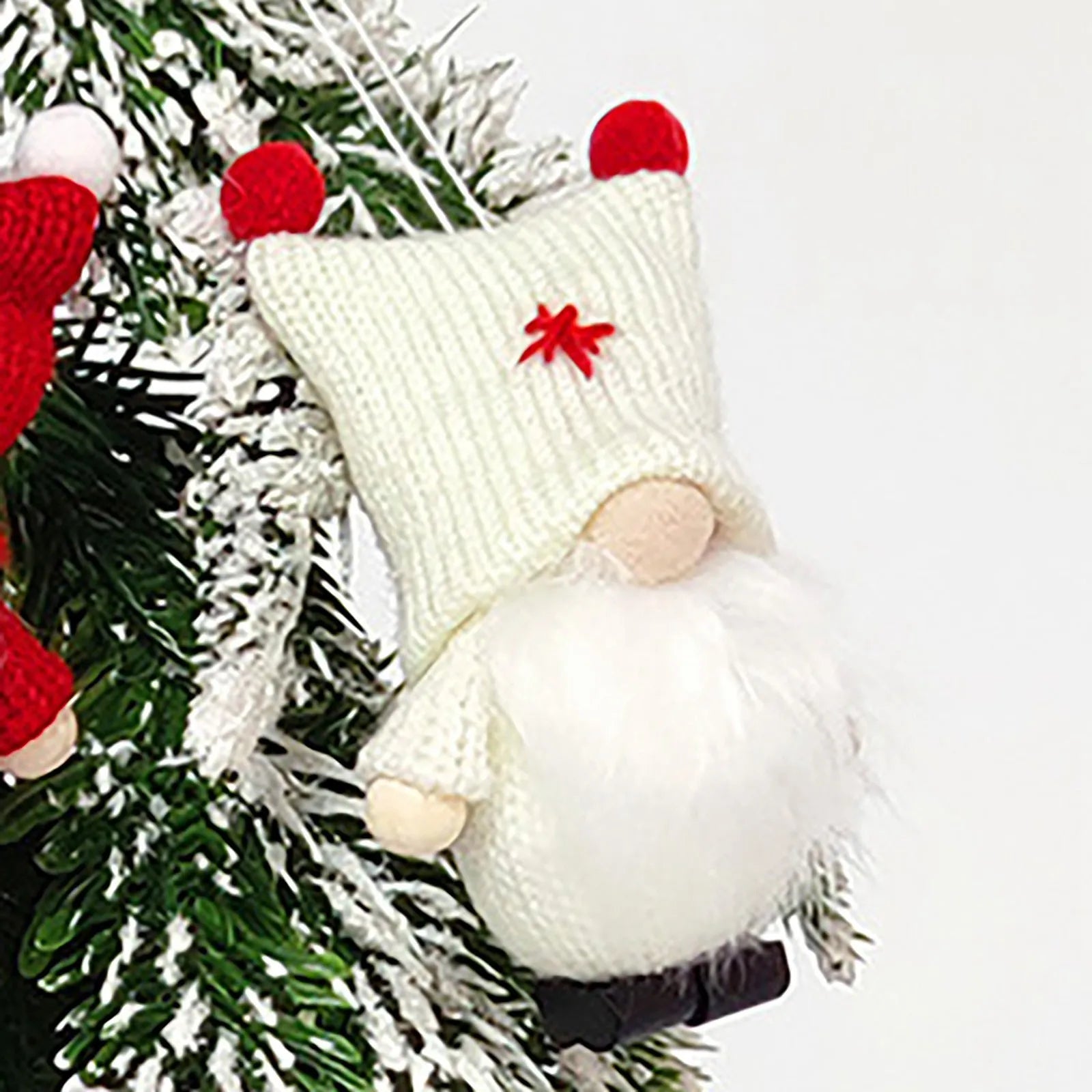 Cute Handmade Christmas Gnome Plush Hanging Decoration - Image 10