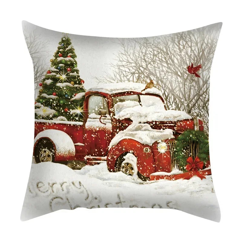 Festive Santa & Elk Pillowcase for Holiday Decor - Image 10