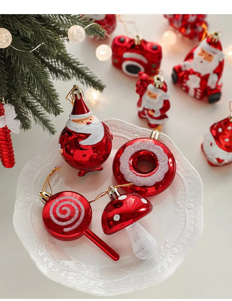 Elegant Red Christmas Ball Ornaments for Festive Decor - Image 10