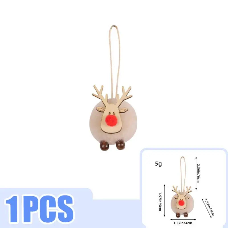 Charming Fawn Fur Ball Elk Ornament for Christmas - Image 7