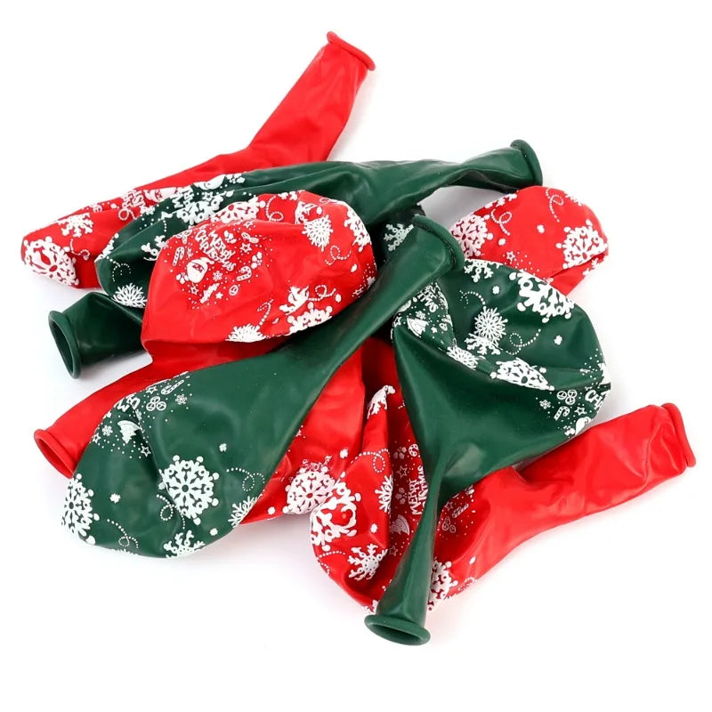 Festive Elk & Tree Christmas Balloons - 10/40 Pcs - Image 28