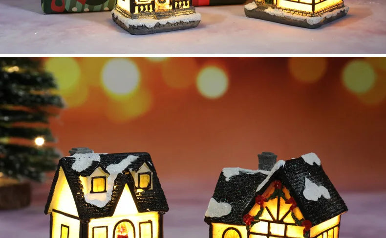 Enchanting LED Tiny House Christmas Decor - Image 11