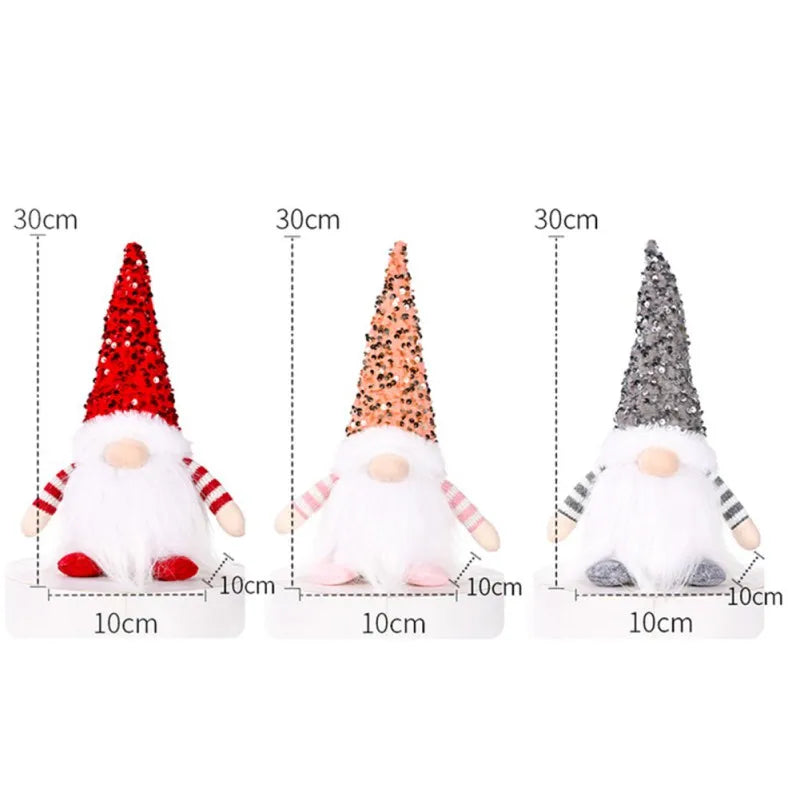 LED Glowing Christmas Gnome with Long Beard - Image 13