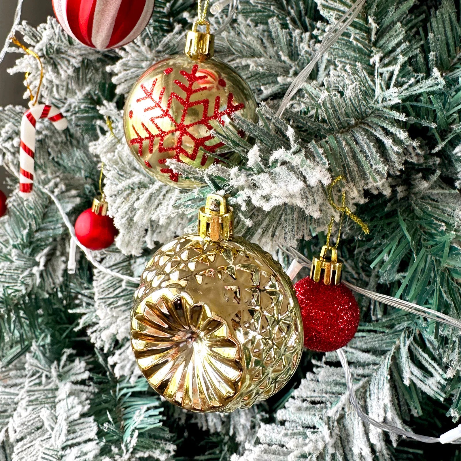 Festive 6cm Christmas Tree Ball Ornaments - Image 12