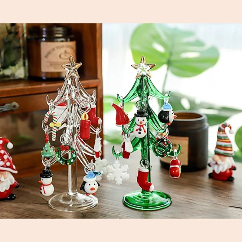 Whimsical Candy Color Glass Christmas Tree Ornaments - Image 22