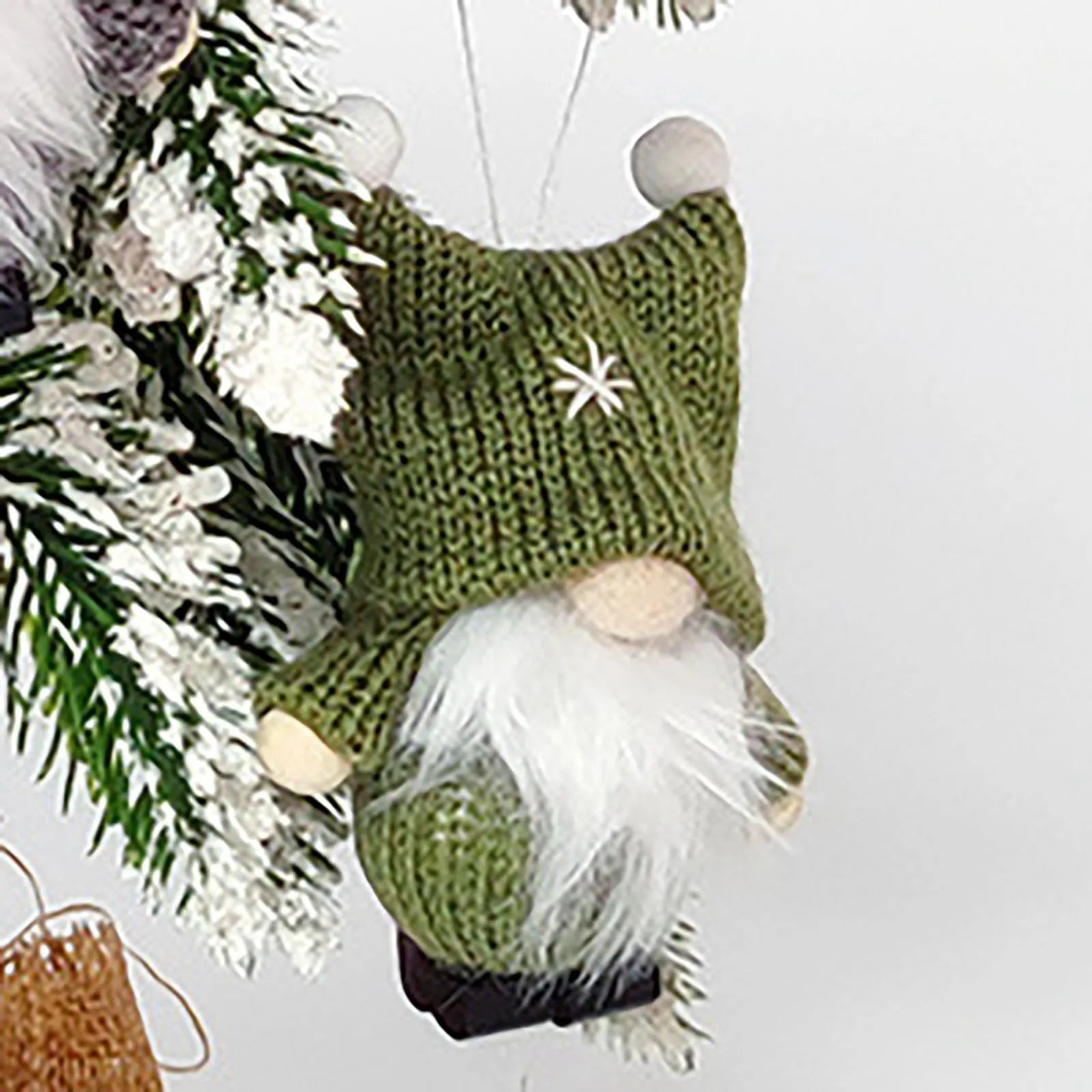 Cute Handmade Christmas Gnome Plush Hanging Decoration - Image 13