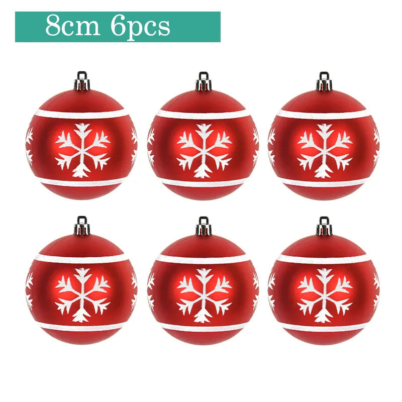 Festive DIY Christmas Tree Decoration Balls - 4-6pcs - Image 10