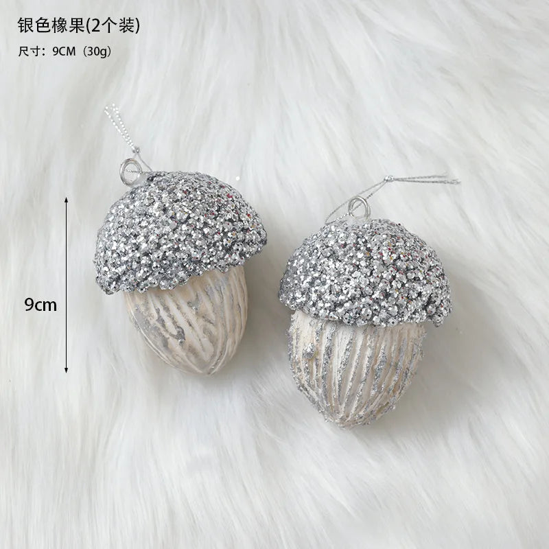 Elegant Champagne Bauble Ornaments for Christmas Decor - Image 57