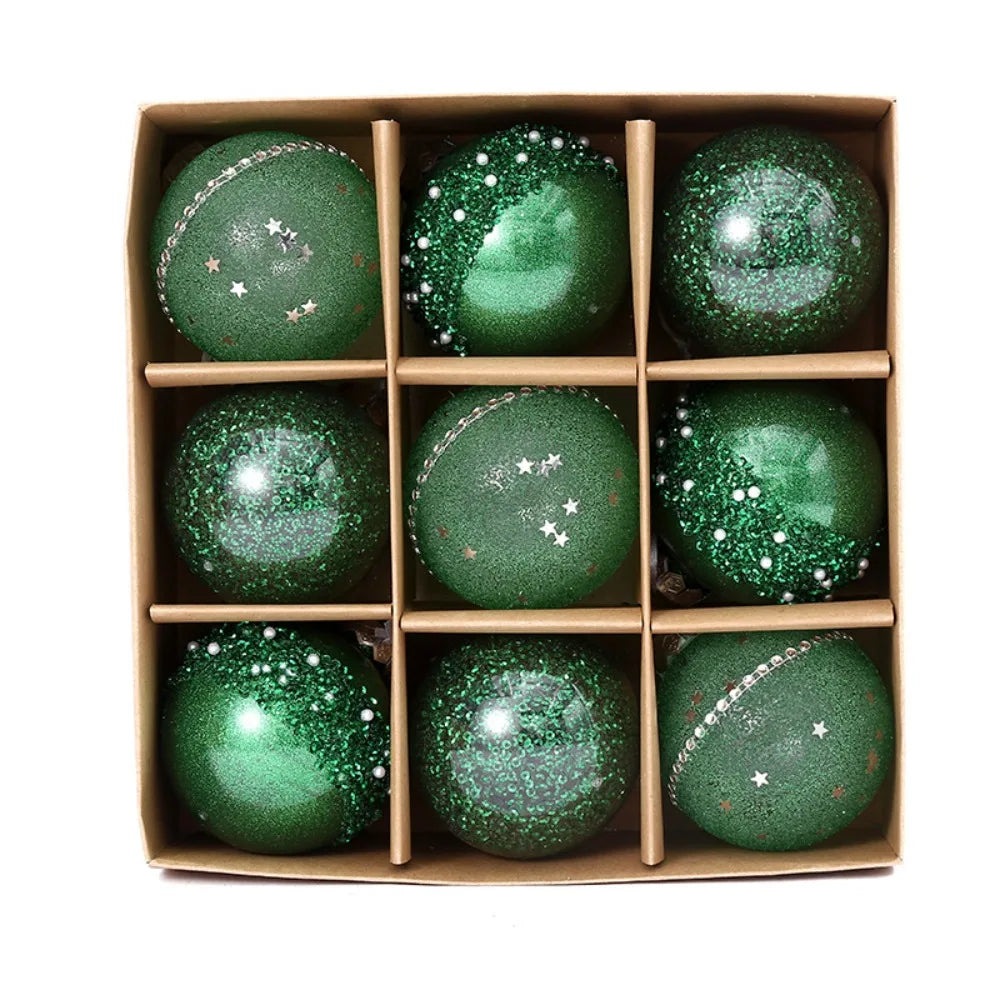 9PC Shatterproof Christmas Balls - Festive Tree Ornaments - Image 4