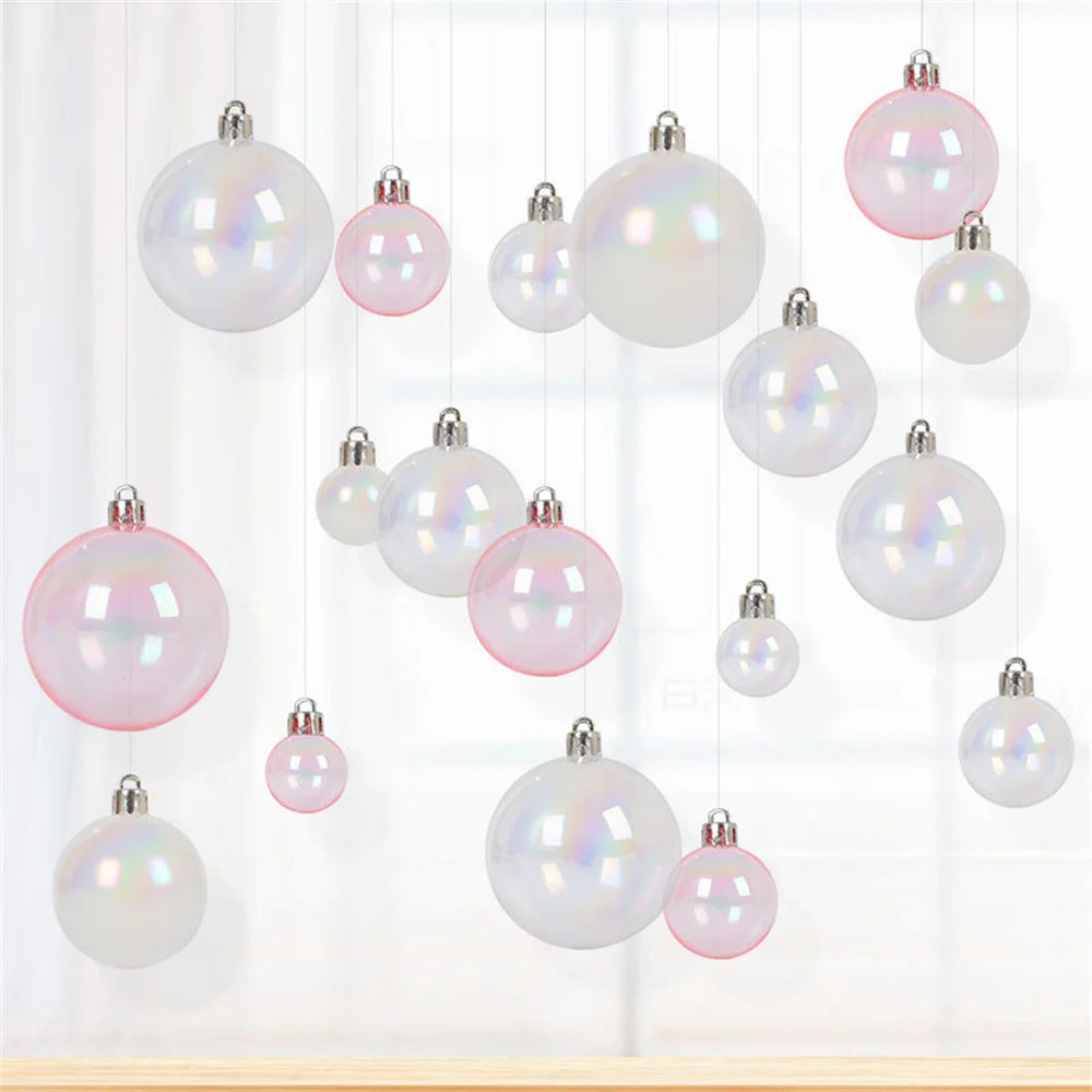 Colorful Christmas Bubble Ornaments - 10pcs Set - Image 3