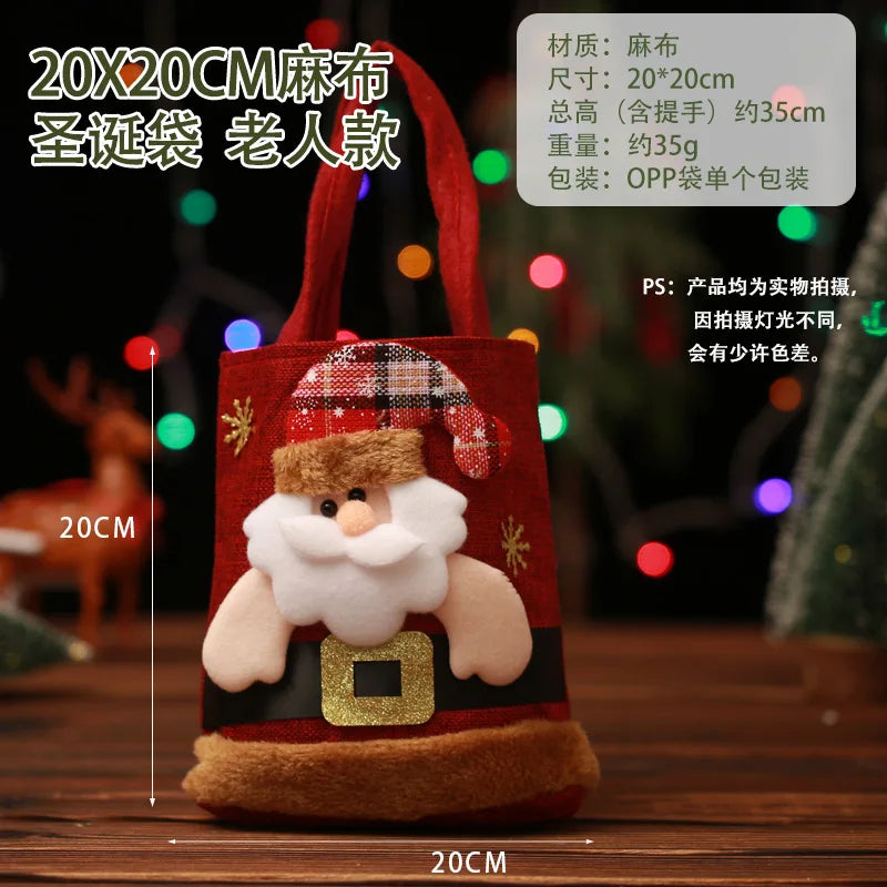 Festive Xmas Gift Bags: Santa, Snowman & Friends - Image 14