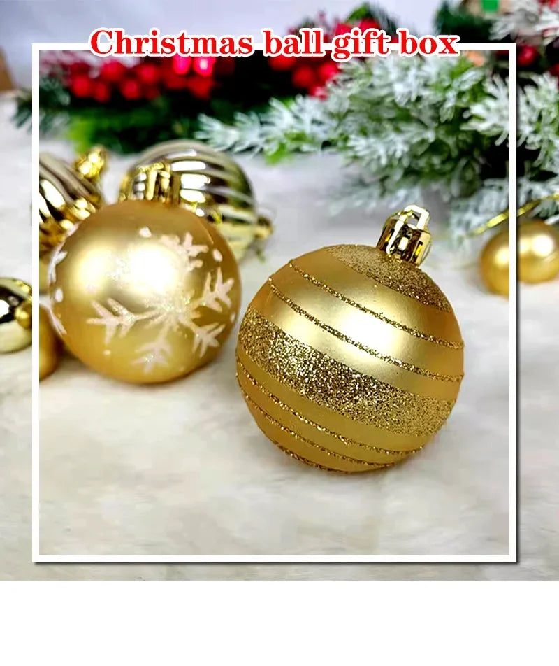 42-Piece Multicolor Christmas Ornaments Set - Image 24