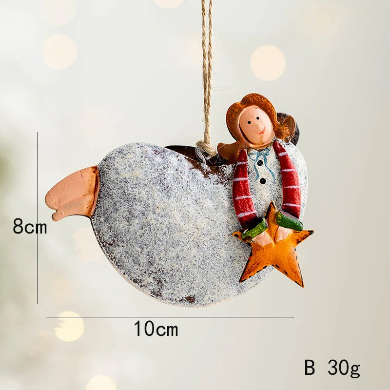 Charming Vintage Christmas Iron Pendant Ornaments - Image 20