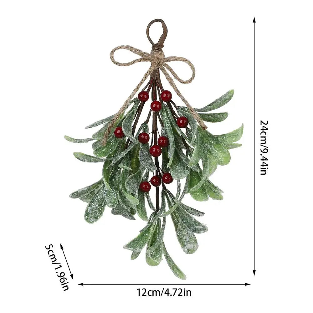 Charming Mistletoe Garland for Festive Holiday Decor - Image 2