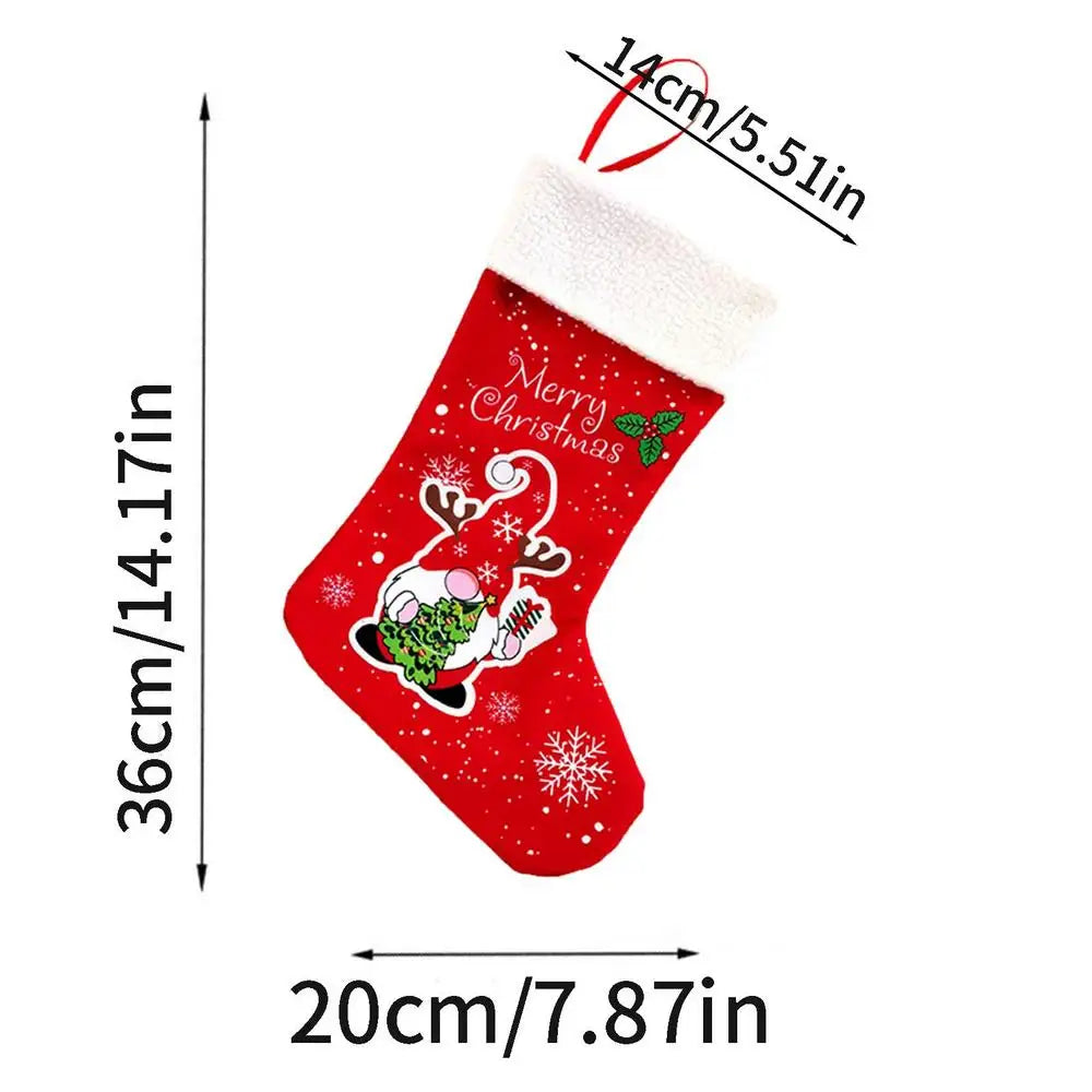 Charming Santa Gnome Christmas Stockings for Festive Cheer - Image 2
