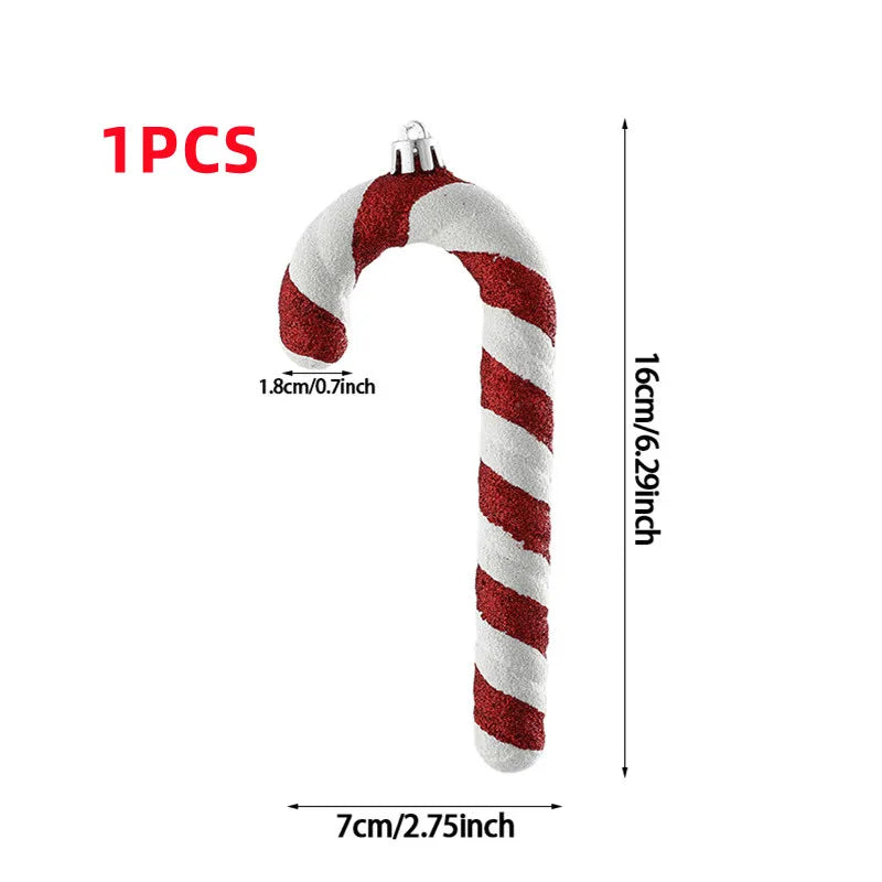 Festive Large Candy Cane Christmas Tree Ornament - Image 29