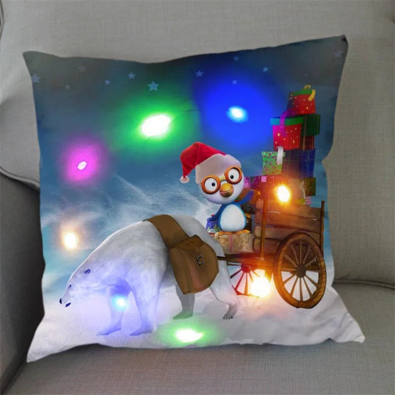 Christmas Glow Pillowcase with Santa - Cozy Decor - Image 9