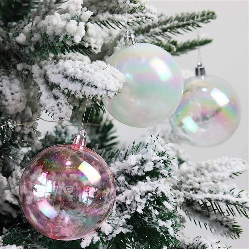 Colorful Christmas Bubble Ornaments - 10pcs Set - Image 10