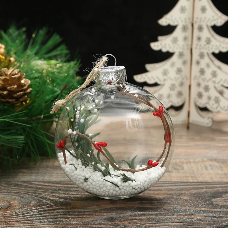 Charming Transparent Acrylic Christmas Ornament Balls - Image 19