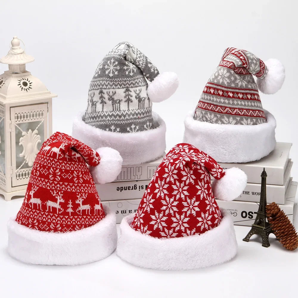 Cozy Velvet Christmas Elk Hat for Winter Cheer - Image 13