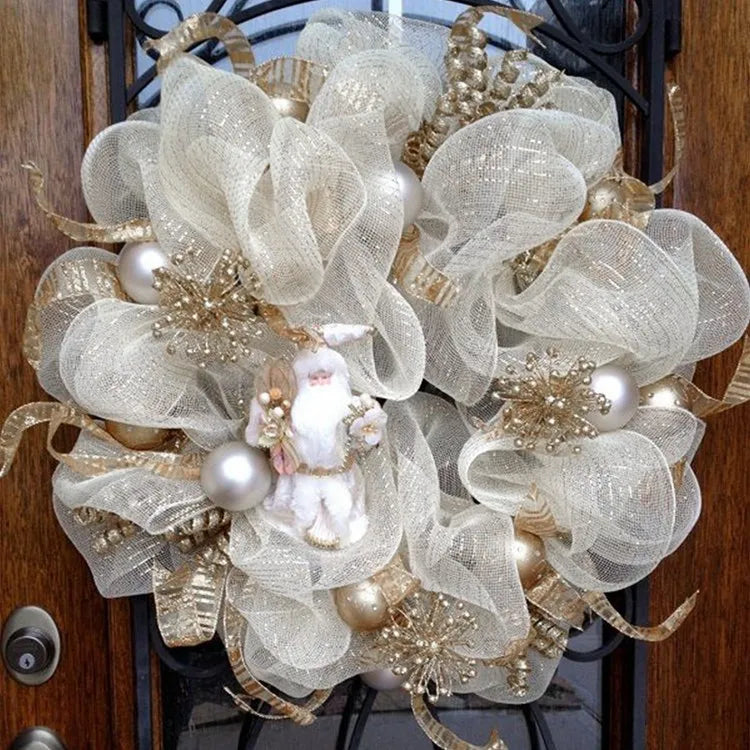 Gorgeous Gold & Silver Mesh Christmas Ribbons - Image 17