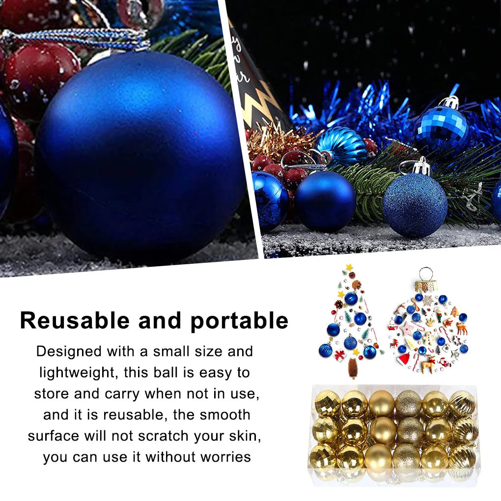 36 Pcs Rose Gold Shatterproof Christmas Ball Ornaments - Image 14