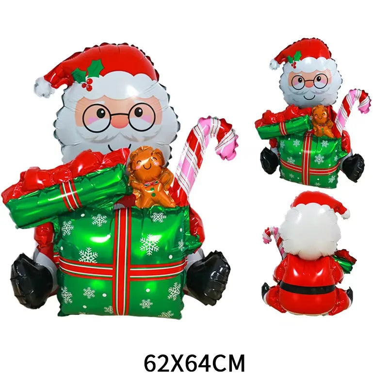 Festive Large Christmas Nutcracker & Snowman Balloons - Image 30