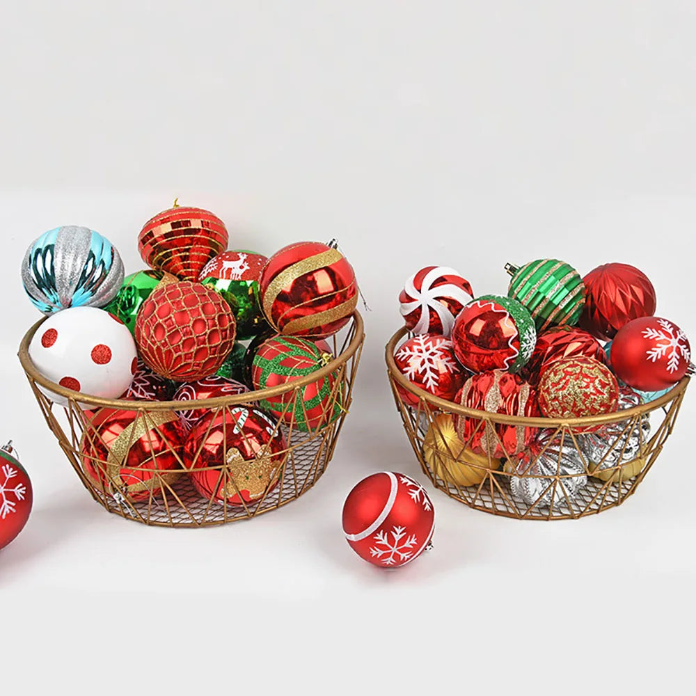 Festive DIY Christmas Tree Decoration Balls - 4-6pcs - Image 3