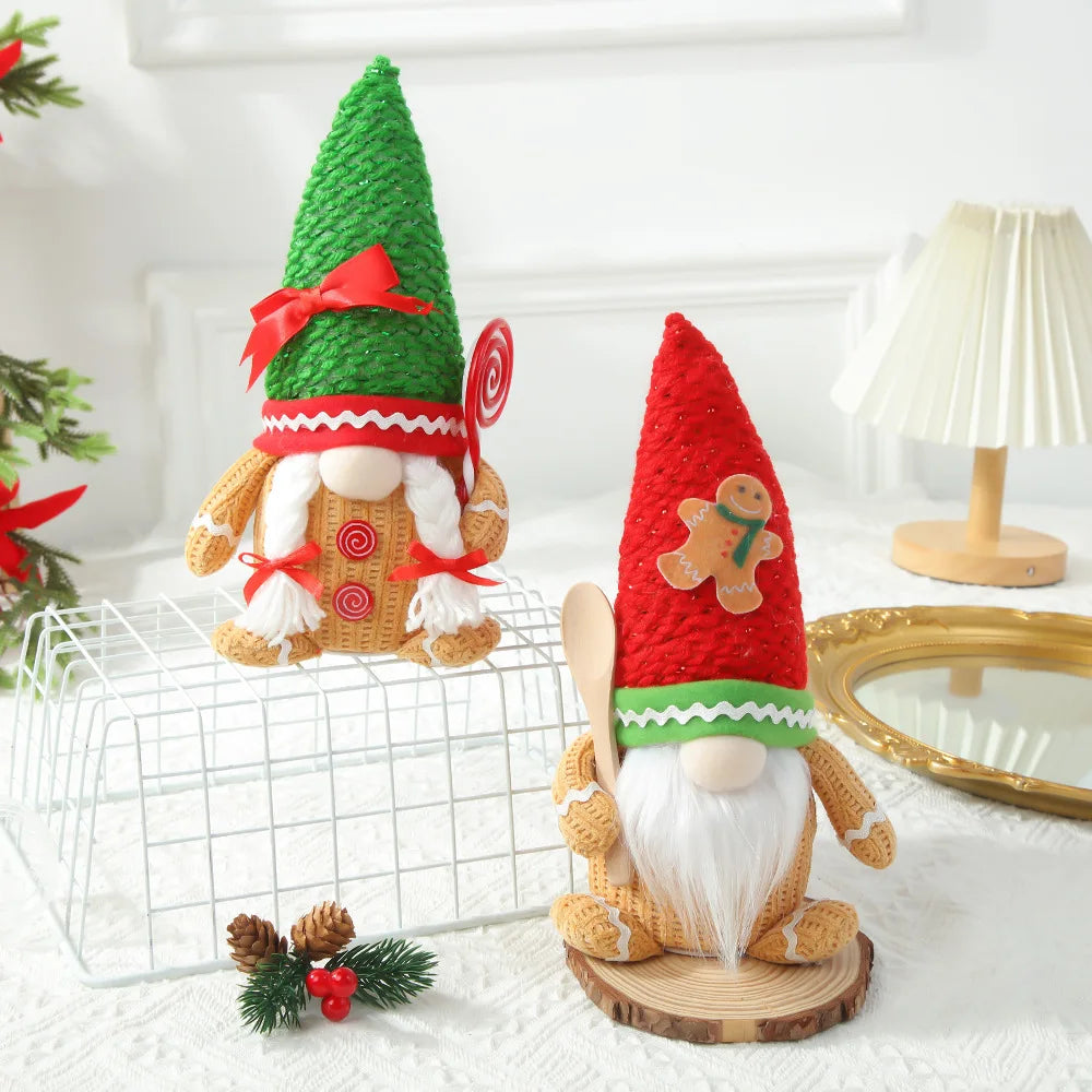 Cute Knitted Gingerbread Gnomes for Christmas Décor - Image 11