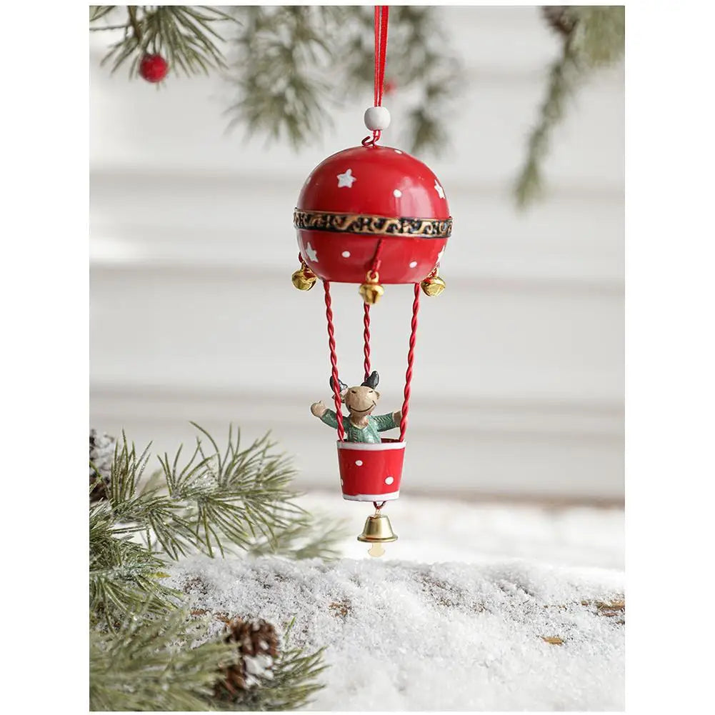 Festive Hot Air Balloon Christmas Ornaments - Image 15