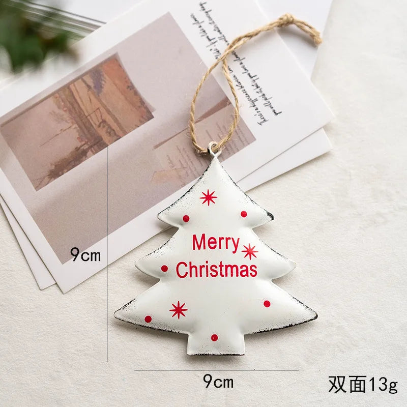 Charming Vintage Christmas Iron Pendant Ornaments - Image 11