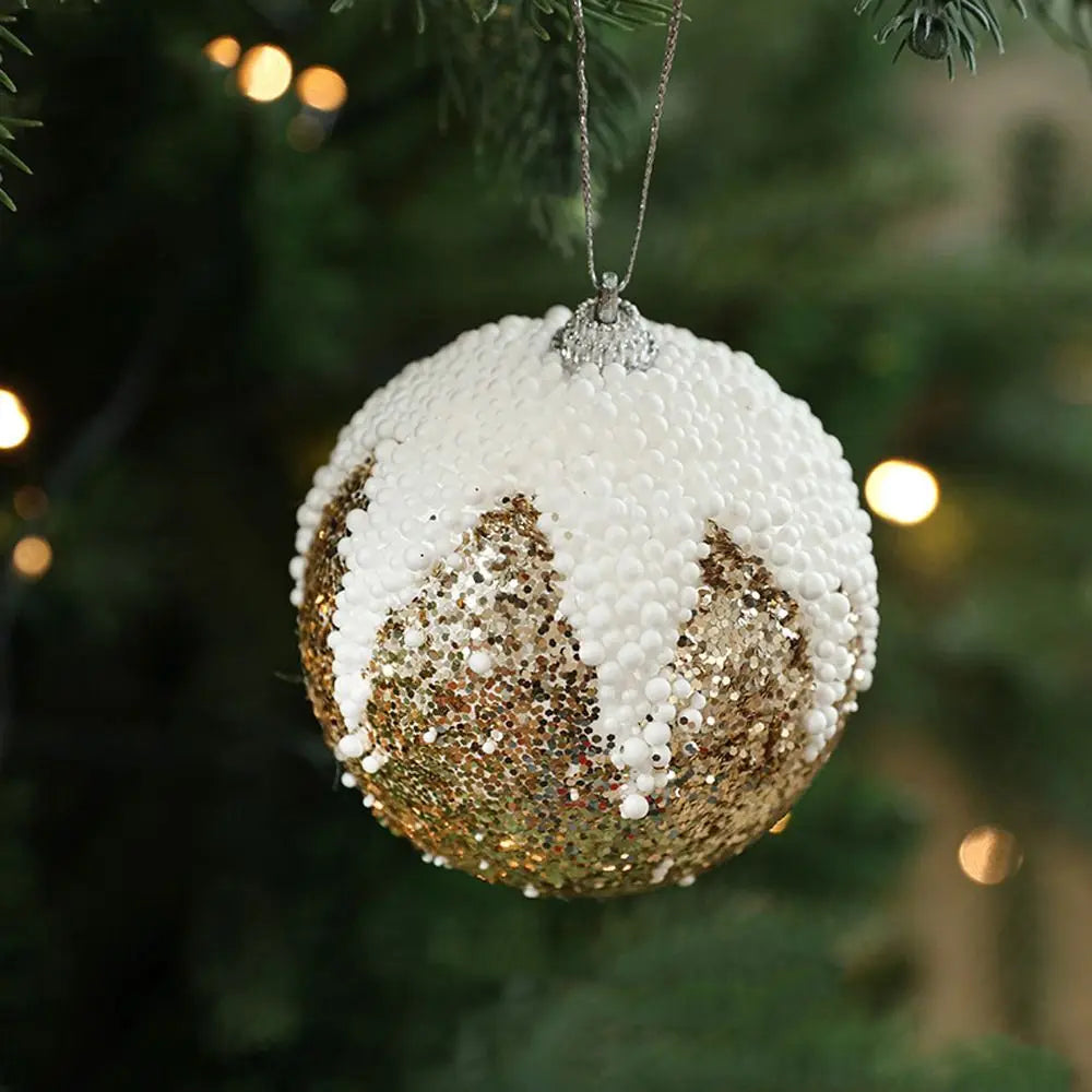Colorful Shatterproof Sequin Christmas Tree Ornaments