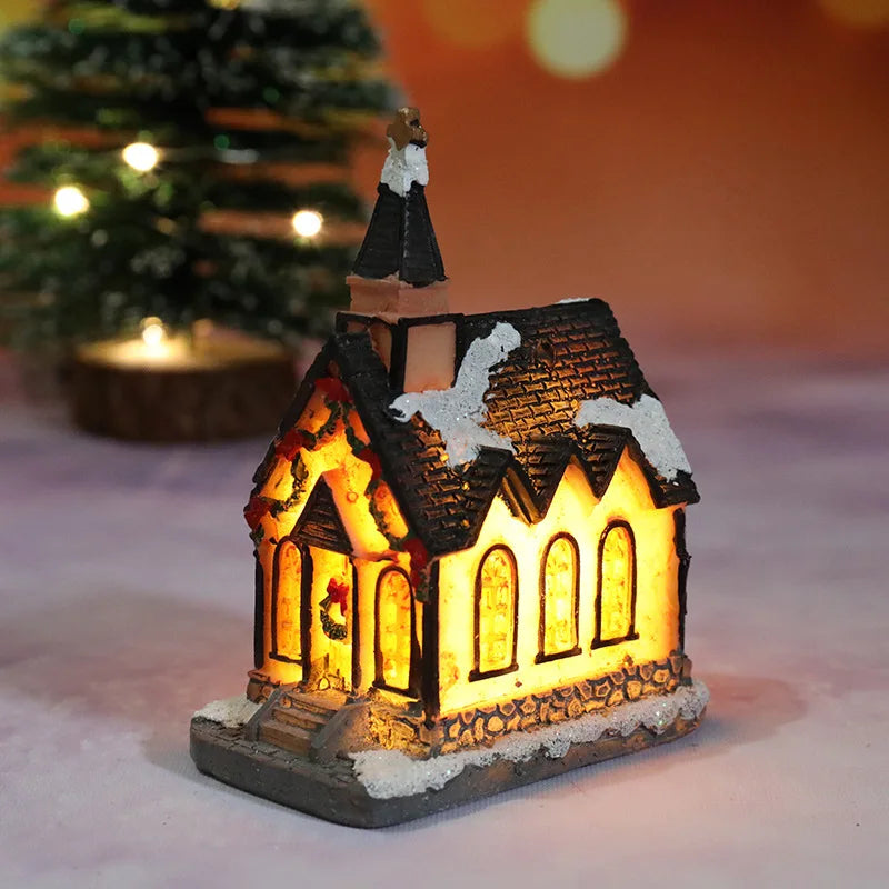Enchanting LED Tiny House Christmas Decor - Image 7
