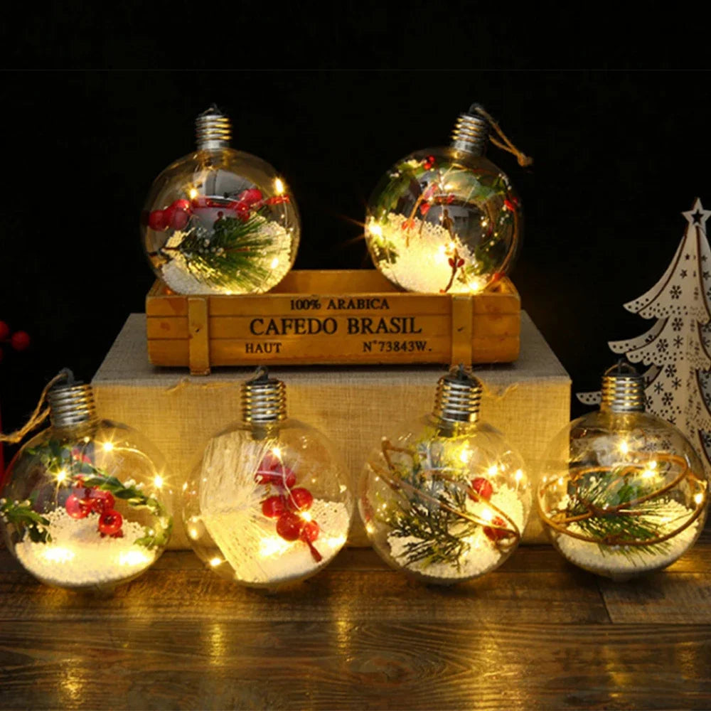 Elegant Transparent Ball Lights for Festive Holiday Decor