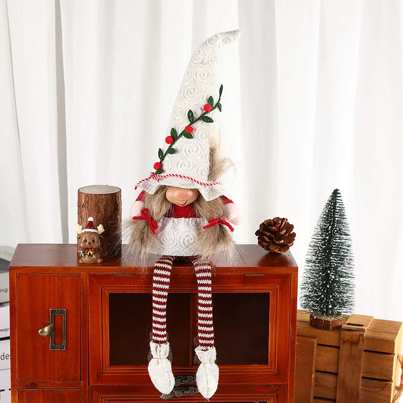 Charming Gnome Doll Ornament for Christmas Tables - Image 2