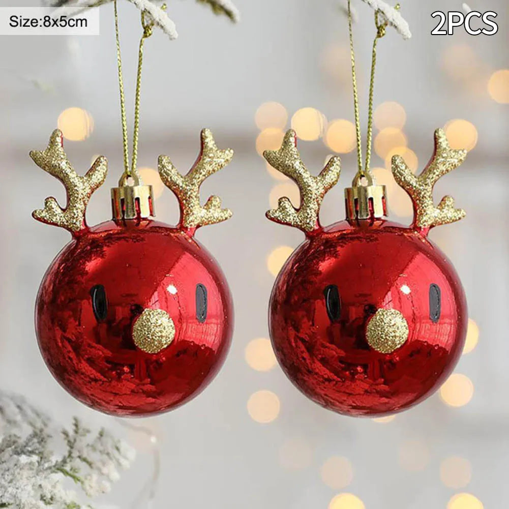 Charming Elk Christmas Baubles for Tree Decor - Image 19