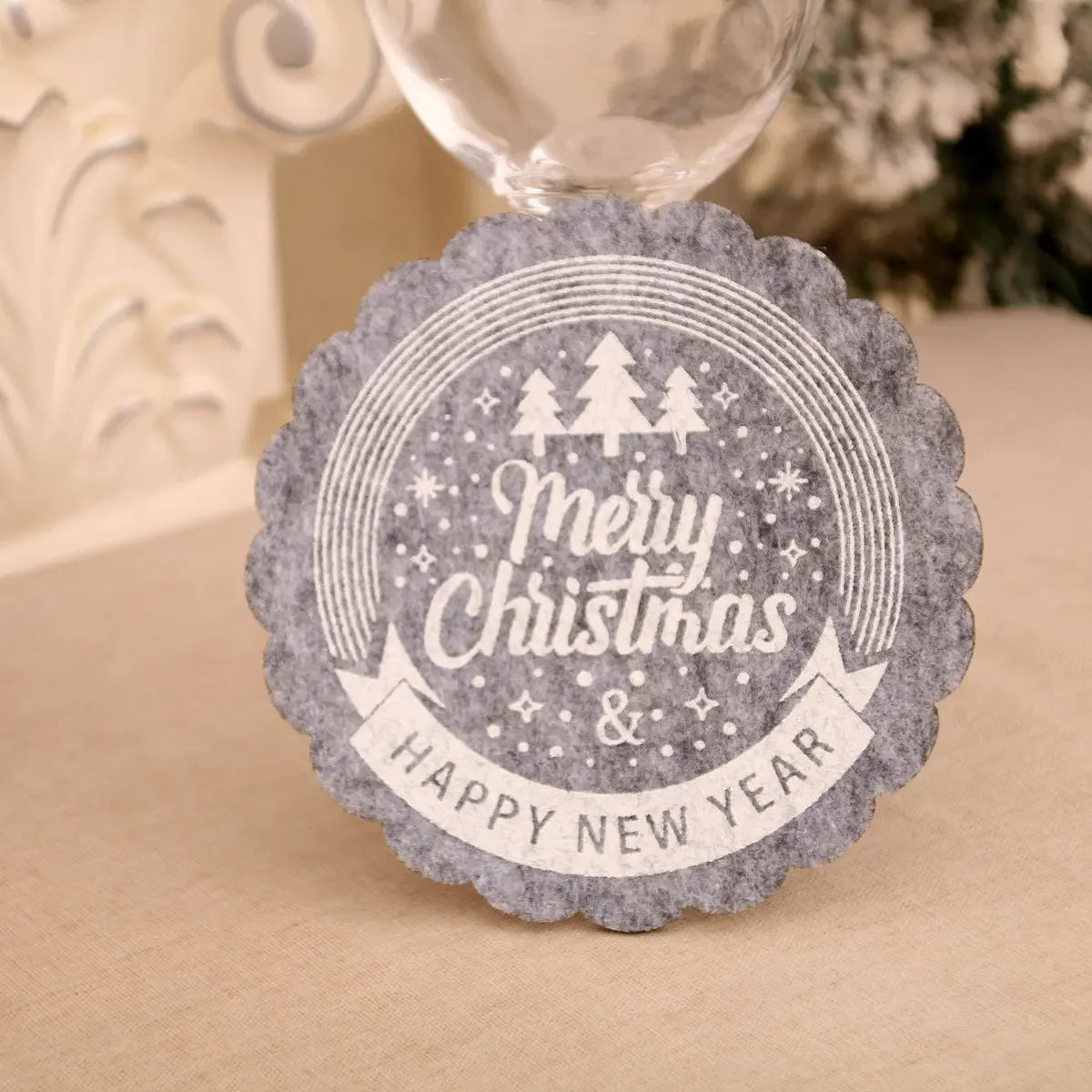 Festive Felt Christmas Wine & Tea Cup Mats - Image 9