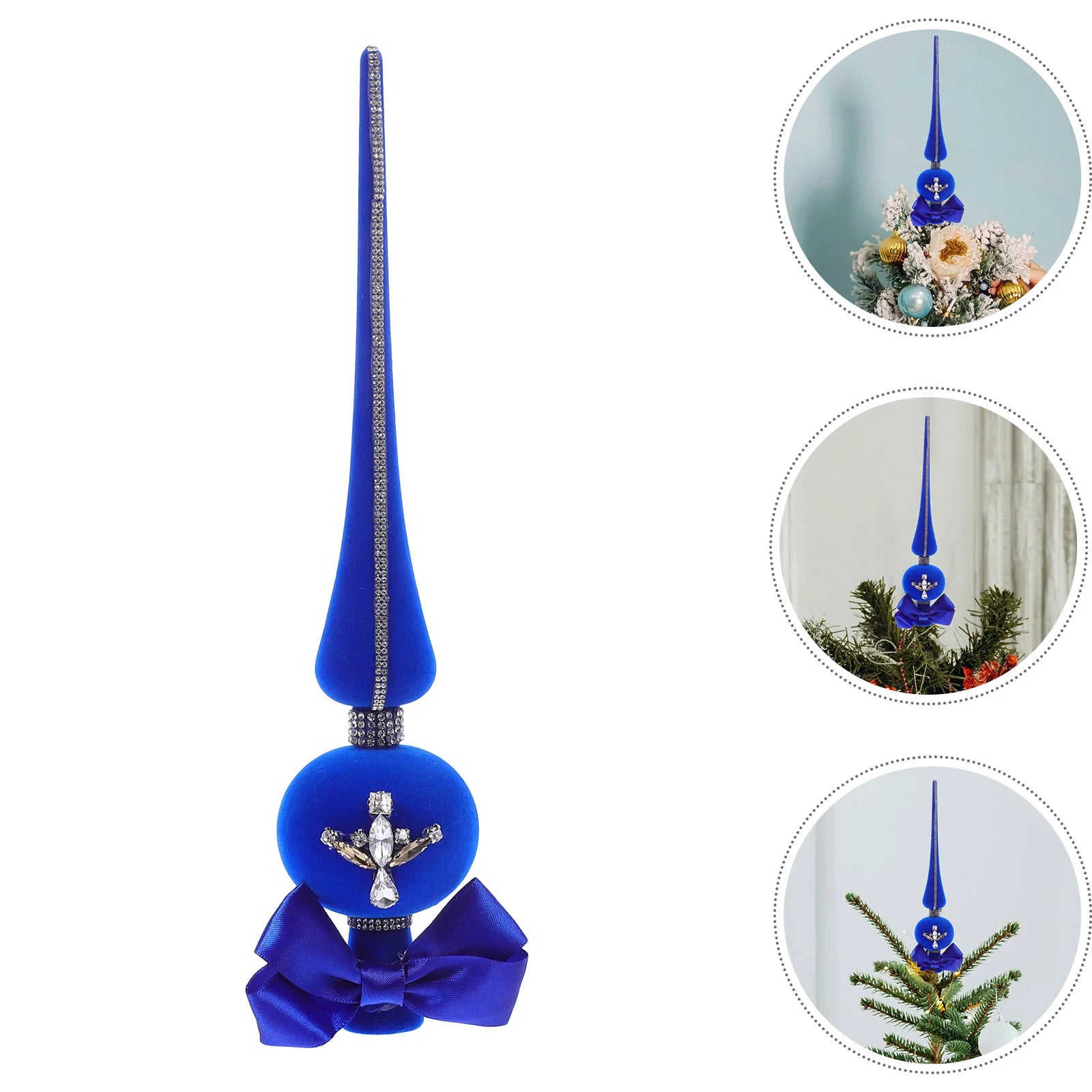 Sparkling Christmas Tree Star Topper Ornament