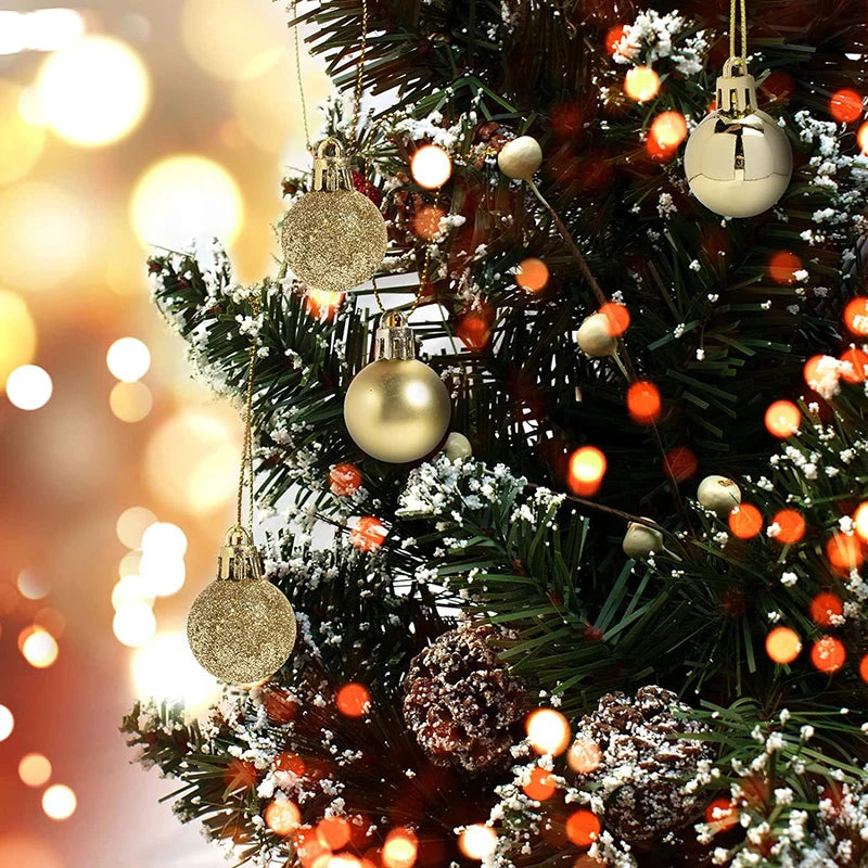 24-Piece Shatterproof Christmas Tree Ball Ornaments - Image 9