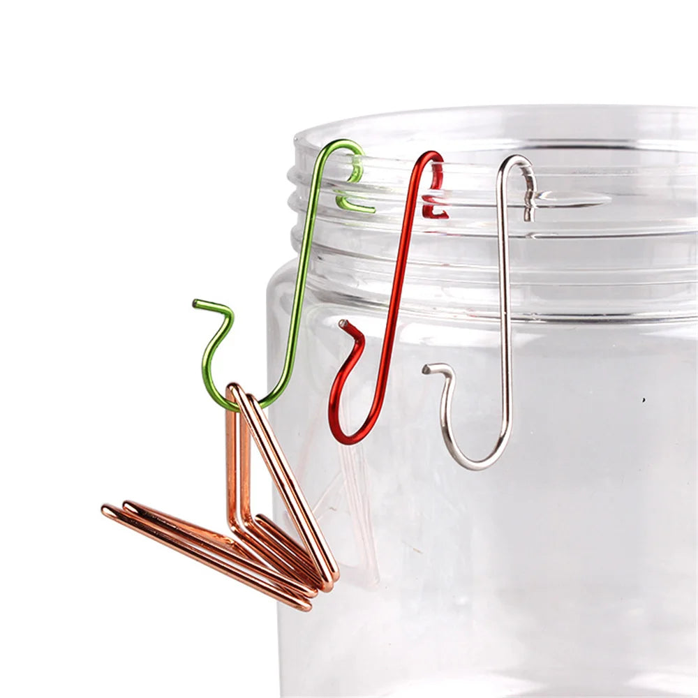 50-Pack Christmas Ornament Hanging Hooks - Gold & Silver - Image 16