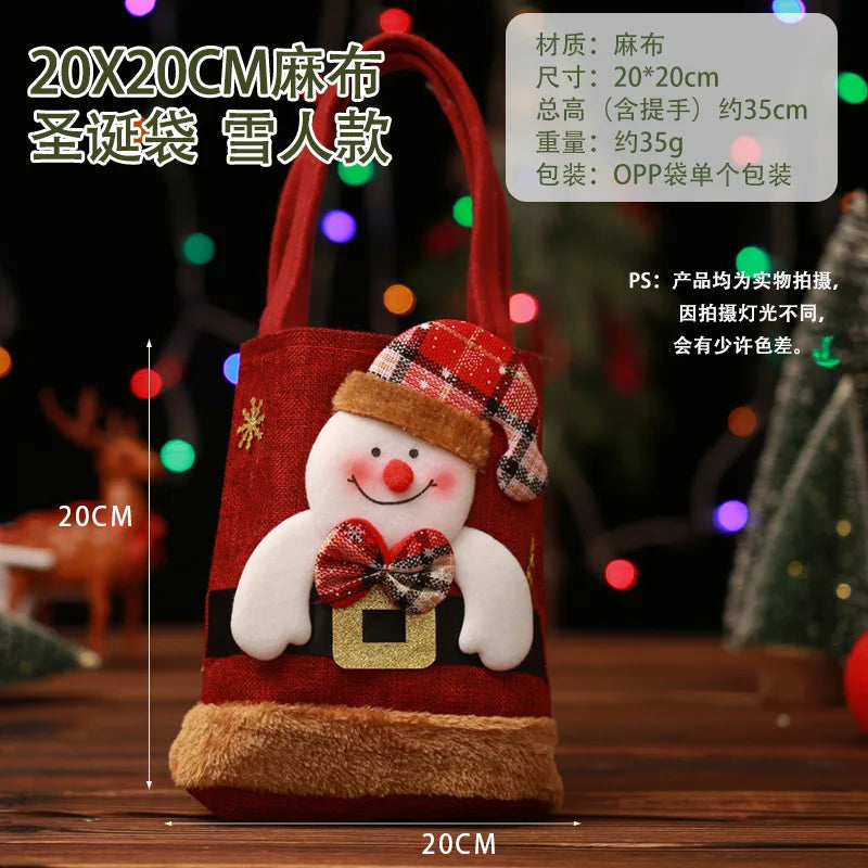 Festive Xmas Gift Bags: Santa, Snowman & Friends - Image 19
