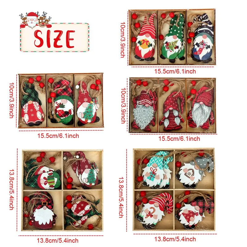 Charming Wooden Gnome Ornaments for Christmas Cheer - Image 16