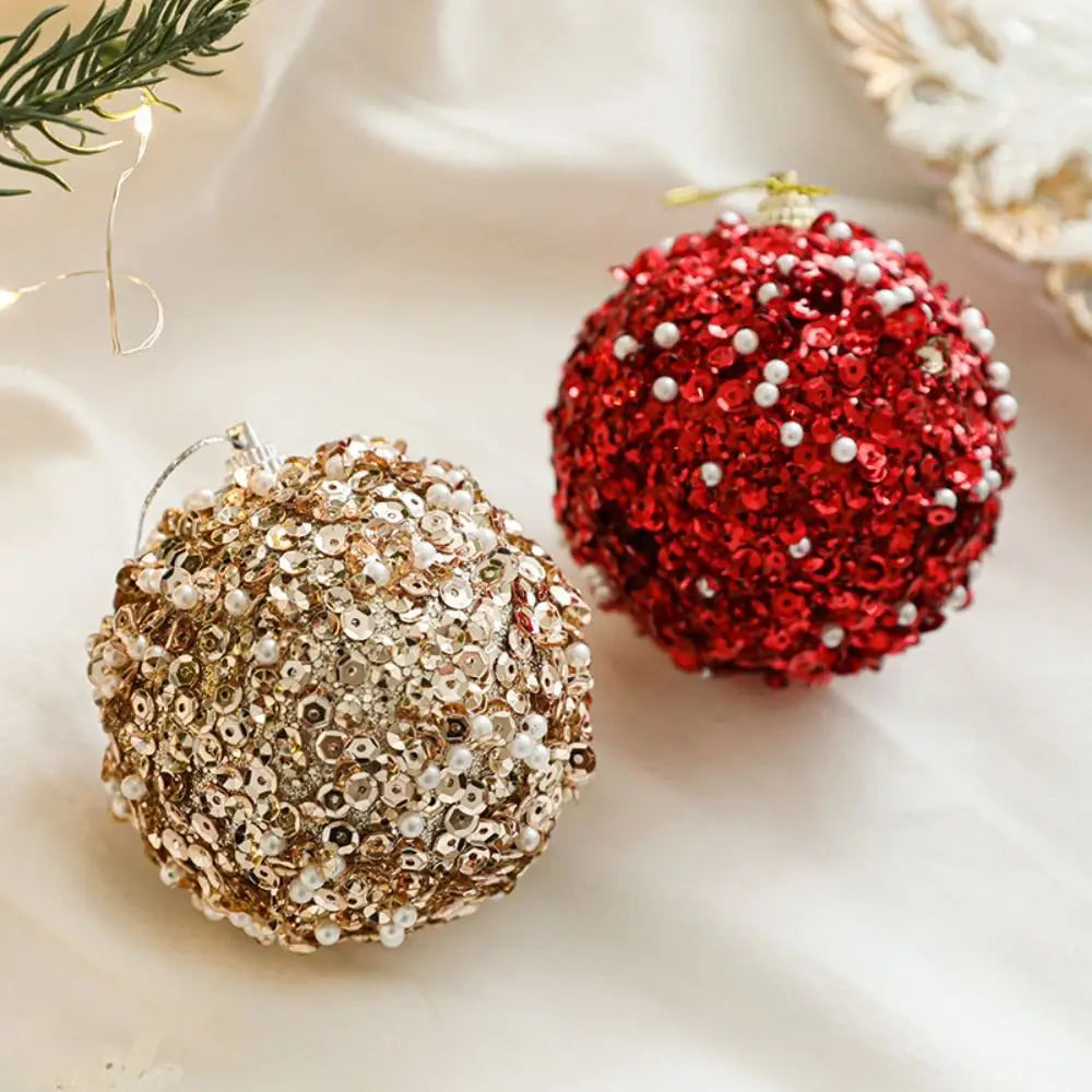 Colorful Shatterproof Foam Sequin Christmas Ornaments - Image 5