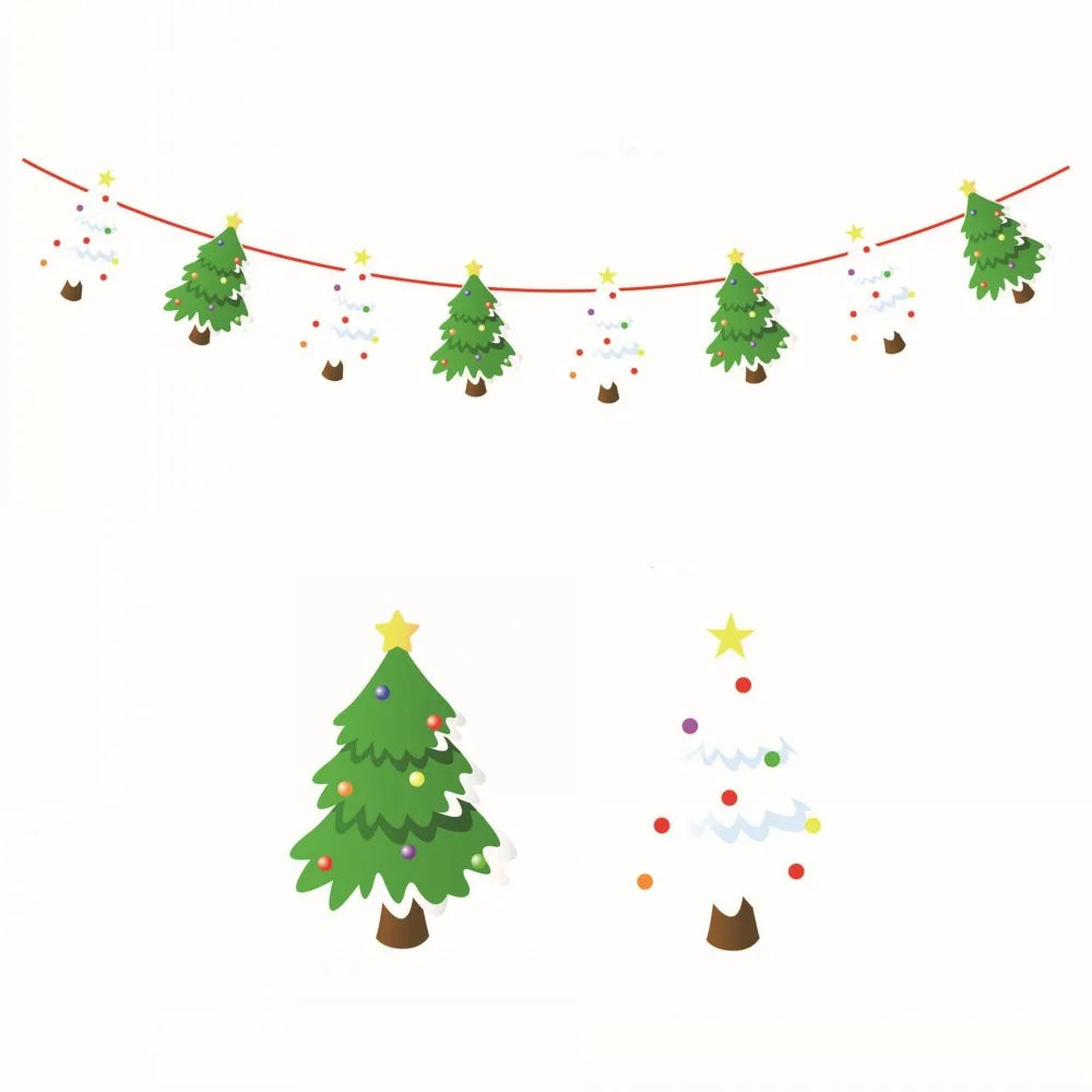 Festive Merry Christmas Banner Garland Decorations - Image 9