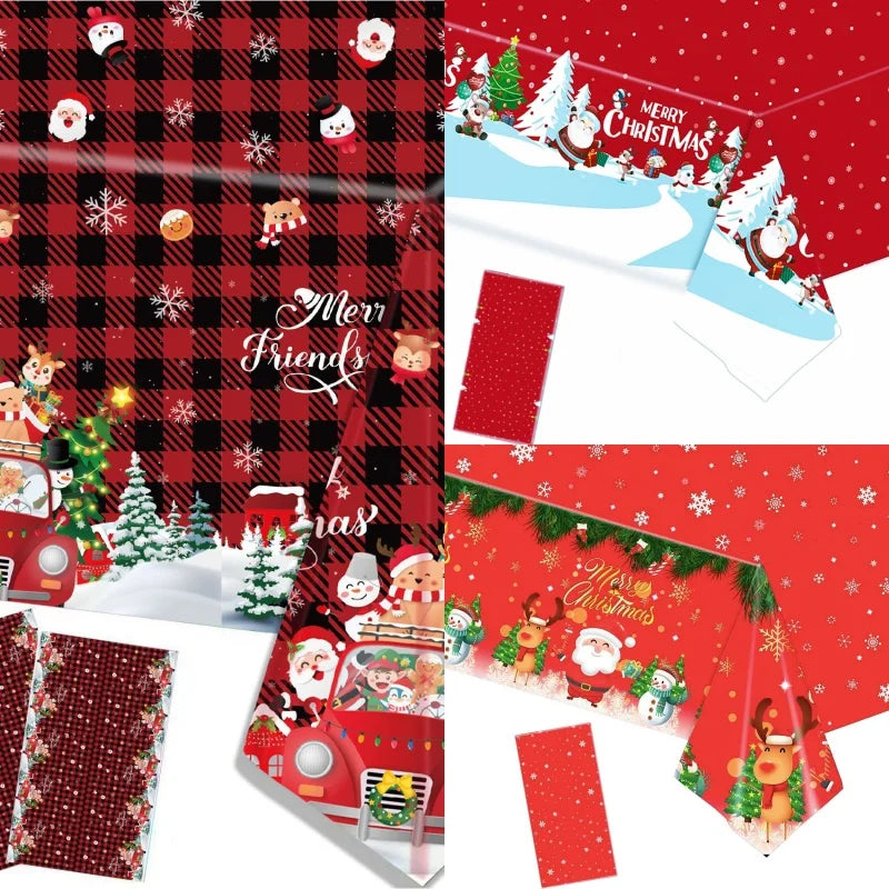 Festive Christmas Tablecloth for Holiday Decor