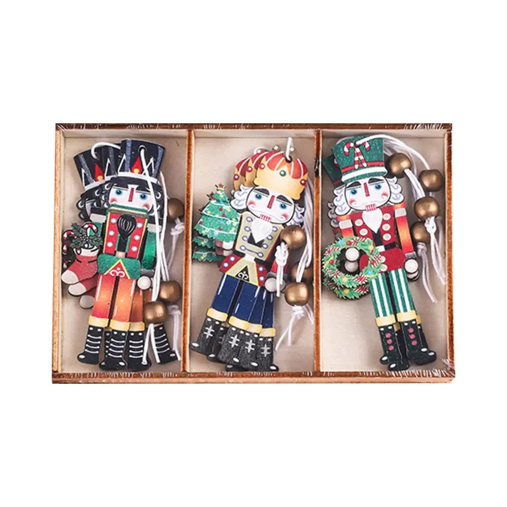 Charming 9pcs Nutcracker Soldier Christmas Ornaments - Image 4