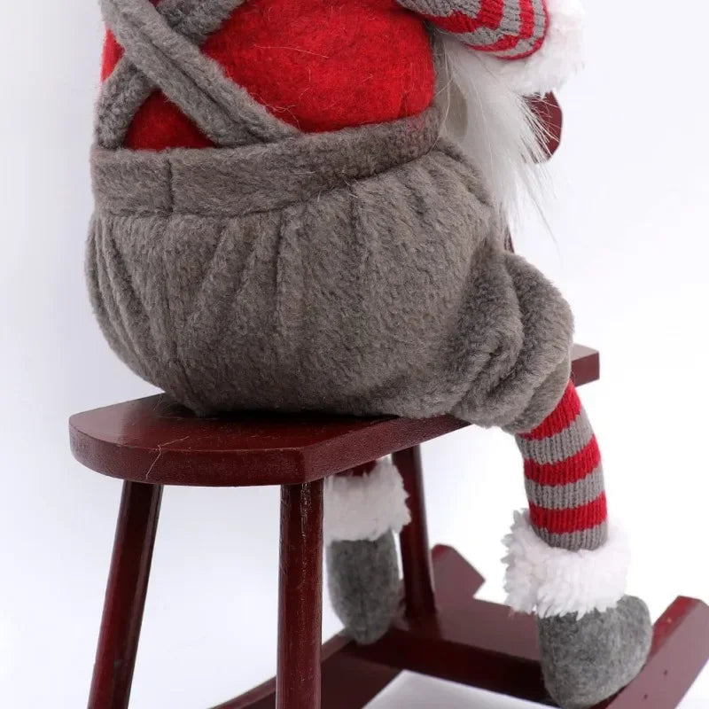 Charming Plush Gnome Horse Decor for Christmas - Image 9