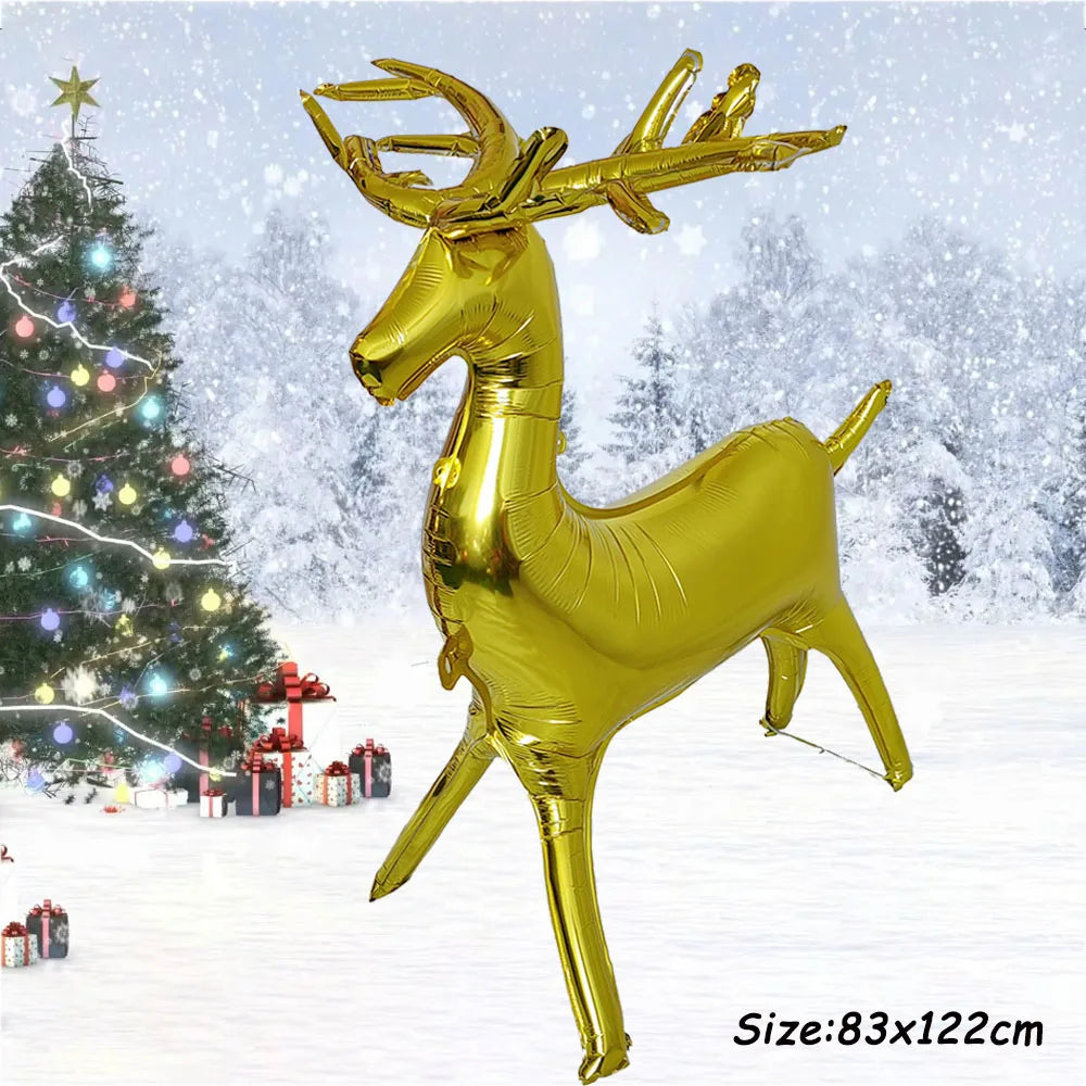 Festive Christmas Balloons: Santa & Elk Decor - Image 16