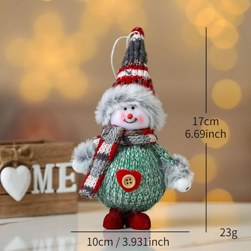 Charming Pink Christmas Doll & Animal Ornaments - Image 2